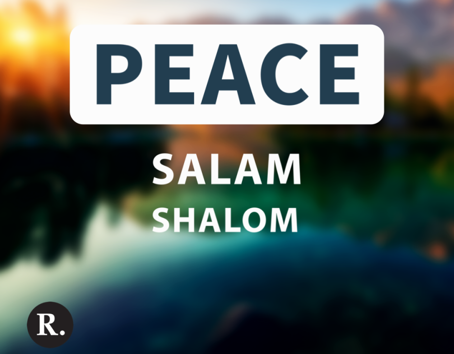 Shalom! Jewish greeting. Meaning: peace. Also 'shalom' means